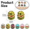 6Pcs 6 Colors Resin Cabochons RESI-CJ0004-27-2