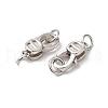 Rhodium Plated 925 Sterling Silver Lobster Claw Clasps STER-D006-23P-2