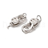 Anti-Tarnish Rhodium Plated 925 Sterling Silver Lobster Claw Clasps STER-D006-23P-2
