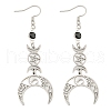 304 Stainless Steel Dangle Earrings for Women EJEW-F338-08P-1
