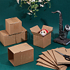 Square Kraft Paper Necklace Earring Storage Gift Boxes CON-WH0095-91-5