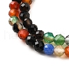 Natural Agate Beads Strands G-G259-D08-3mm-4