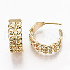 Brass Half Hoop Earrings KK-R117-040-NF-3