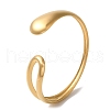 Stainless Steel Open Cuff Bangles for Women BJEW-G719-16G-1