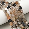 Natural Agate Beads Strands G-M437-C01-01V-5