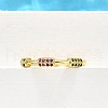 Brass Micro Pave Cubic Zirconia Cuff Rings for Women RJEW-H247-08G-3