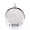 304 Stainless Steel Diffuser Locket Pendants STAS-D157-03-3