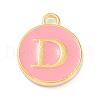 Golden Plated Alloy Enamel Charms ENAM-Q437-14D-1