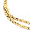 Electroplated Synthetic Non-Magnetic Hematite Beads Strands G-I360-T01-02-3