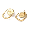Stainless Steel Stud Earrings for Women EJEW-C110-02G-2