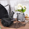 Polyester Organza Ruffled Pleated Lace Fabric Trim OCOR-WH0070-15D-6