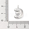 Rack Plating Brass Balloon Letter Pendants X-KK-C050-01P-E-3