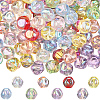 SOFPLATE 160Pcs 8 Colors Plating Acrylic Beads OACR-SP0001-26-1
