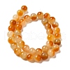 Natural Dyed White Jade Beads Strands G-M402-C04-23-2