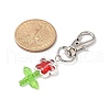 Flower Transparent Acrylic & Glass Pendant Decorations HJEW-JM03275-01-4