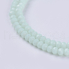 Opaque Solid Color Glass Bead Strands GLAA-F076-A11-3