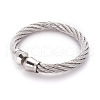 Tarnish Resistant 304 Stainless Steel Cuff Bangles BJEW-L642-30P-2