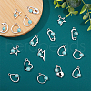   54Pcs 9 Style Alloy Resin Pendants FIND-PH0006-15-5
