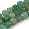 Natural Green Aventurine Bead Strands G-F464-04A-1