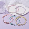 5Pcs Natural Mixed Stone Chips Braided Bead Bracelet Sets BJEW-JB09869-01-5