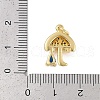 Rack Plating Brass Micro Pave Cubic Zirconia Pendants KK-R166-02G-04-3