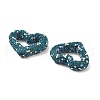 Heart Shape Polymer Clay Rhinestone Beads CLAY-NH0001-09B-4
