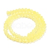 Baking Painted Transparent Glass Beads Strands DGLA-F029-J4mm-06-3