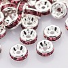 Brass Rhinestone Spacer Beads RB-A014-Z8mm-23S-1