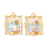 Alloy Enamel Pendants FIND-M060-01G-1