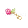 Flower Handmake Polymer Clay Pendant Decorations HJEW-JM03392-5