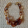Fashionable Resin Oval Link Chain Necklaces FS-WG8E51D-03-1