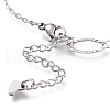 Tarnish Resistant 304 Stainless Steel Cable Chain Anklets AJEW-M026-11P-3