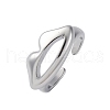 304 Stainless Steel Adjustable Open Cuff Rings RJEW-Q020-19P-4