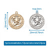 Fashewelry 2 Sets 2 Colors Zinc Alloy Jewelry Pendant Accessories FIND-FW0001-06-14