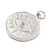 Tarnish Resistant 304 Stainless Steel Pendant Rhinestone Settings STAS-P333-05P-2