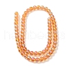 Transparent Electroplate Glass Beads Strands GLAA-T032-T6mm-C01-2