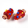 Handmade Lampwork Bumpy Beads LAMP-T022-02A-08-2