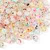  5 Bags 5 Colors Transparent Crackle Glass Beads GLAA-TA0002-05-12