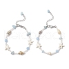 Round Shell Pearl Beaded Bracelets for Womwn BJEW-JB11860-2