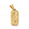 PVD Vacuum Plating 304 Stainless Steel Pendants X-STAS-F277-25G-2