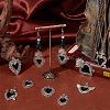 Unicraftale 16Pcs 8 Styles Alloy Pendants ENAM-UN0001-10-3