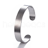 304 Stainless Steel Cuff Bangles BJEW-E367-04P-1