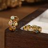S925 Sterling Silver Evil Eye Hoop Earrings JF1110-1-3