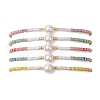 Glass Seed Beaded Bracelets for Women BJEW-MZ00134-3