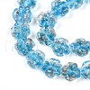Luminous Handmade Gold Foil Glass Beads Strands FOIL-N029-01G-4