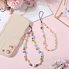 Gorgecraft 2Pcs 2 Styles Glass & Resin Moblie Straps AJEW-GF0010-06-4