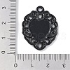 Rack Plating Alloy Enamel Pendants PALLOY-F018-23EB-01-3