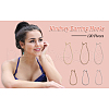 Brass Hoop Earrings Findings Kidney Ear Wires KK-TA0007-10-26