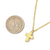 2Pcs 2 Colors Cross Alloy Pendant Necklaces NJEW-JN05187-5