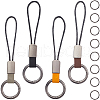 Gorgecraft 4Pcs 4 Colors Leather Keychain KEYC-GF0001-13-1